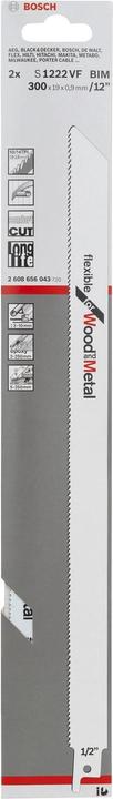Immagine prodotto Bosch Professional Zubehör Lama per sega a nastro S 1222 VF, flessibile per legno e metallo, confezione da 2