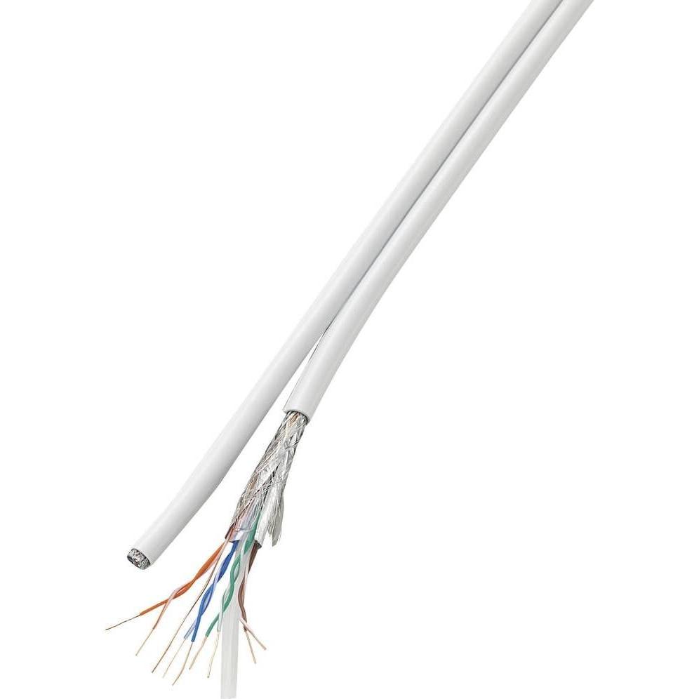 Tru Components CCA Netzwerkkabel (SF/UTP, CAT6, 100 m), Netzwerkkabel