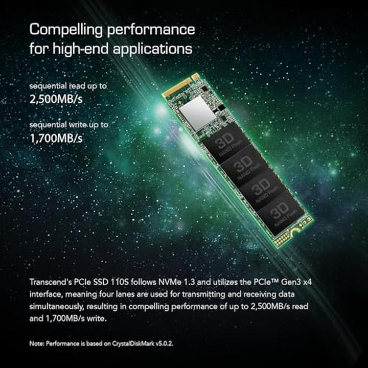 Actual product image Transcend 110S (1000 GB, M.2 2280)