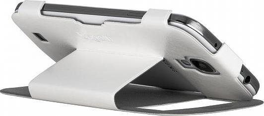 Actual product image Bugatti Style for Mobile UltraThin Book Case Geneva for Samsung Gal. S4, White (Samsung Galaxy S4)