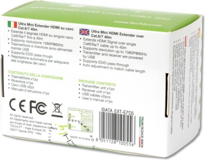 Image du produit Techly HDMI Ext./Amplificateur via