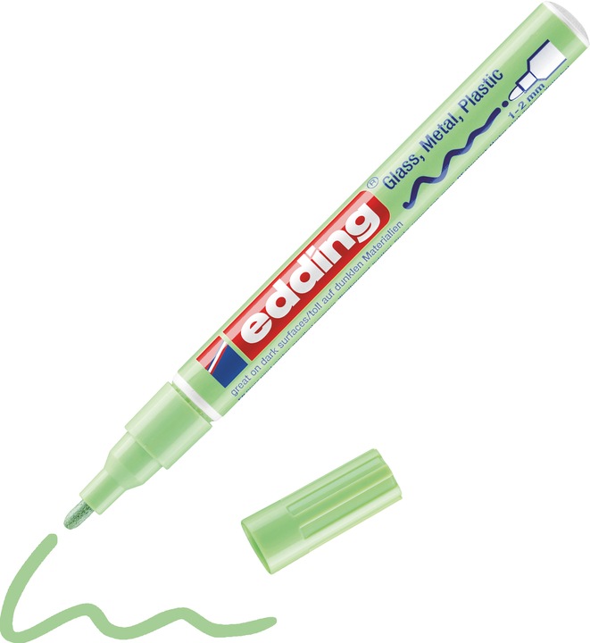 Immagine prodotto Edding 751 - Marcatore di vernice (Verde, 1 mm, 10 x)