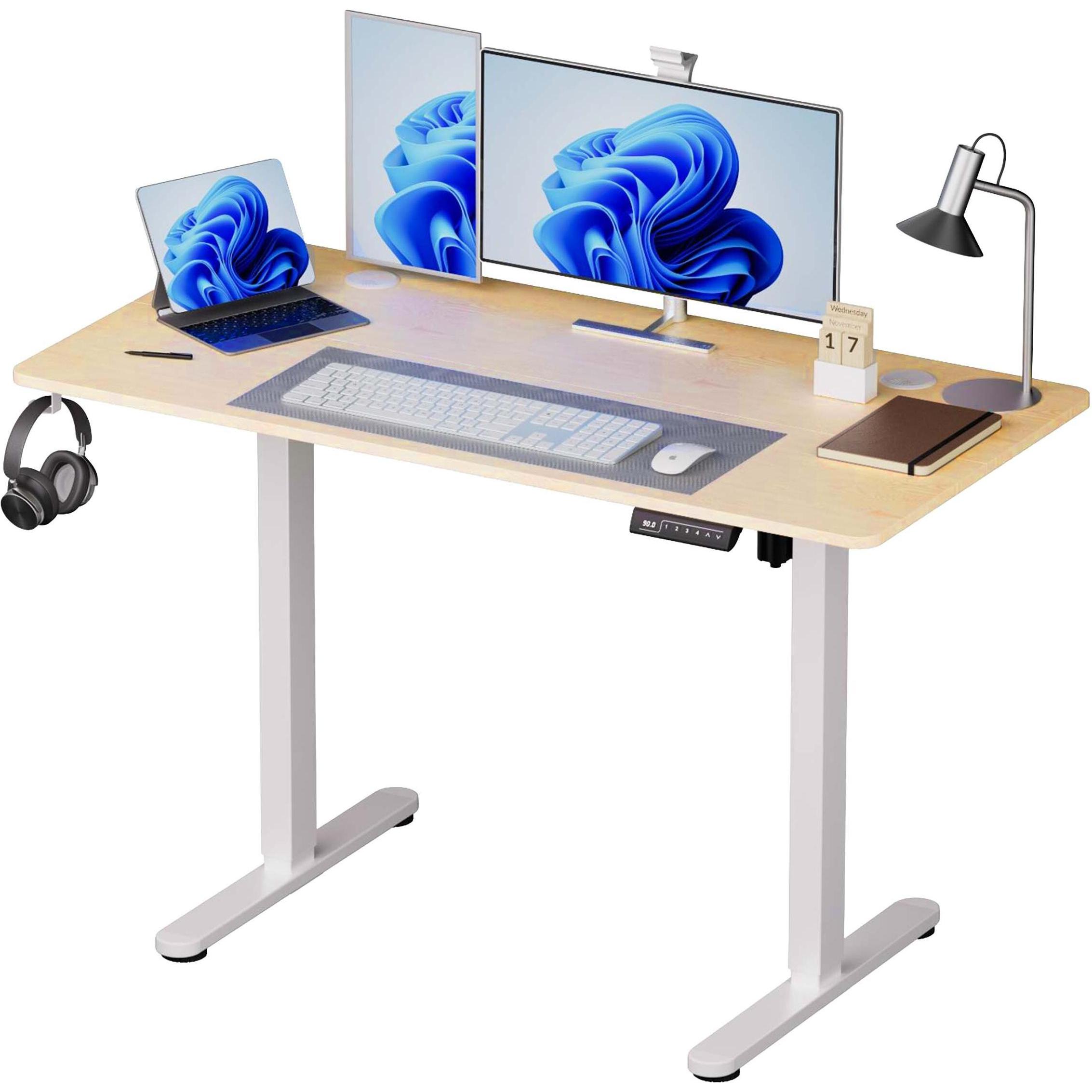 Relaxdays, Bureau, Schreibtisch (120 x 60 x 120 cm)