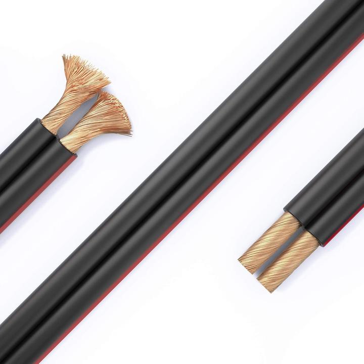 Purelink Câble haut-parleur OFC pour systèmes audio HiFi et home cinéma (100 m, 4 mm²² mm)