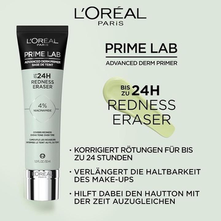 Produktbild L'Oréal Paris Maquillage Prime Lab 24h Redness Eraser Tb 30 ml (Redness Eraser)