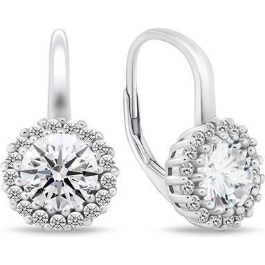 Brilio, Ohrringe, Silver - Charming silver earrings with clear zircons EA746W