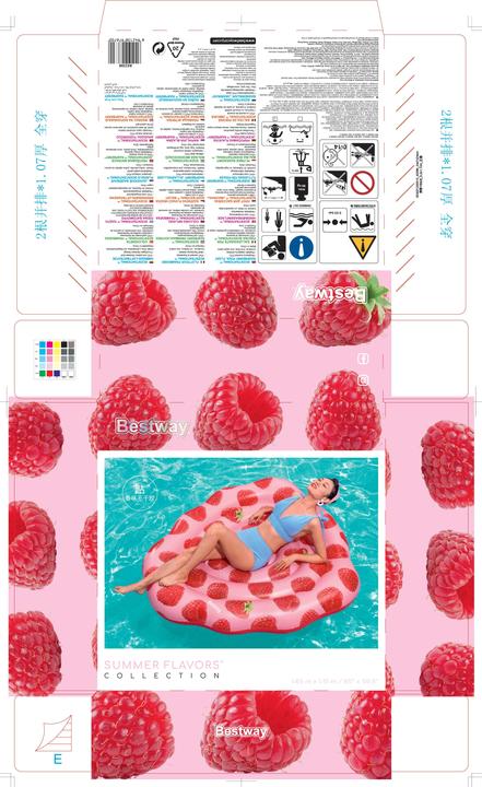 Actual product image Bestway Scentsational Raspberry Pool Float