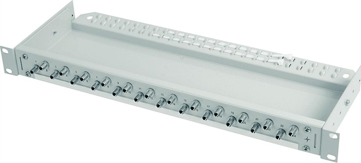 Produktbild Telegärtner TELEGAERTNER Patchfeld 12xST Singlemode 19 LWL Rangierverteiler ECONOMY V 1HE (30.13.0072)