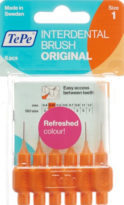 Actual product image TePe Interdental Brush 0.45mm orange (6 x, 0.45 mm)