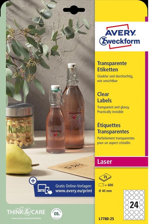 Produktbild Avery Kristallfertige Etiketten