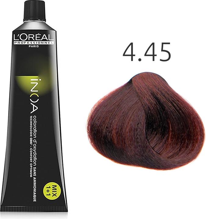 Produktbild L'Oréal Paris Inoa 4,45 60G (445 Koper Mahoniebruin)