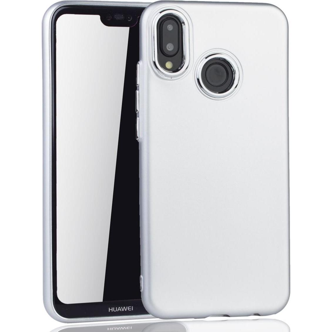 Thumbnail - König Design Huawei P20 Lite Hülle Case Handy Cover Schutz Tasche Schutzhülle Bumper Silber (Huawei P20 Lite), Smartphon...
