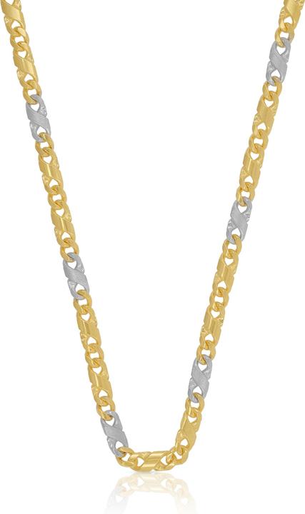 Image du produit Muau Chaîne de 8 (Or blanc, Or jaune, 42 cm)