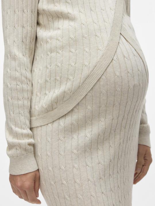 Immagine prodotto Mamalicious Normal geschnitten Rundhals Gerippte Ärmelbündchen Strickoberteil Gestricktes Oberteil