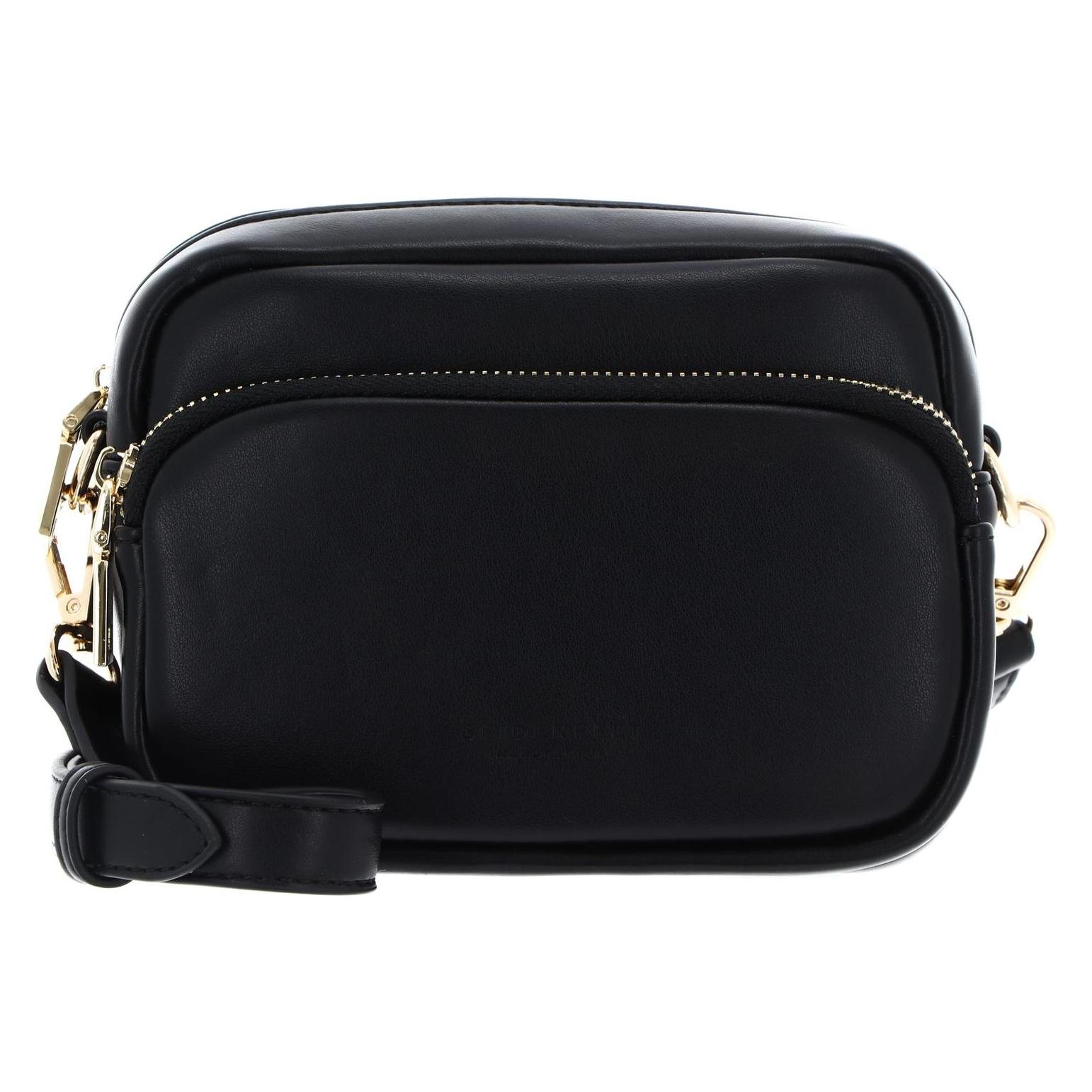 Seidenfelt, Damen, Handtasche, Kaavi Puffy Crossbag, Gold, Schwarz