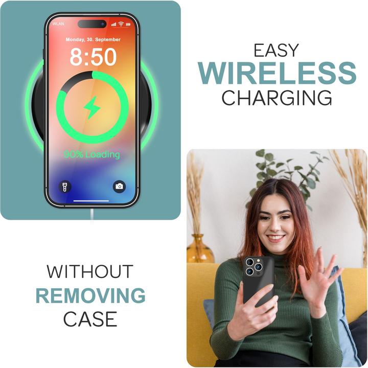 Actual product image Nalia Matte hybrid cover semi-transparent (Apple iPhone 16 Pro Max)