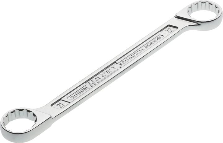 Produktbild HAZET Doppel-Ringschlüssel 610N-21X22 ∙ Aussen Doppel-Sechskant-Tractionsprofil ∙ 21 x 22 mm (14 mm, 15 mm)