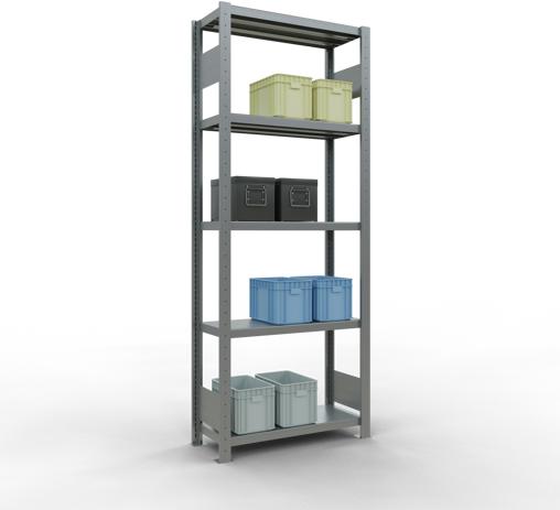 Actual product image Schulte Lagertechnik MULTIplus250 basic racking system with length ledgers