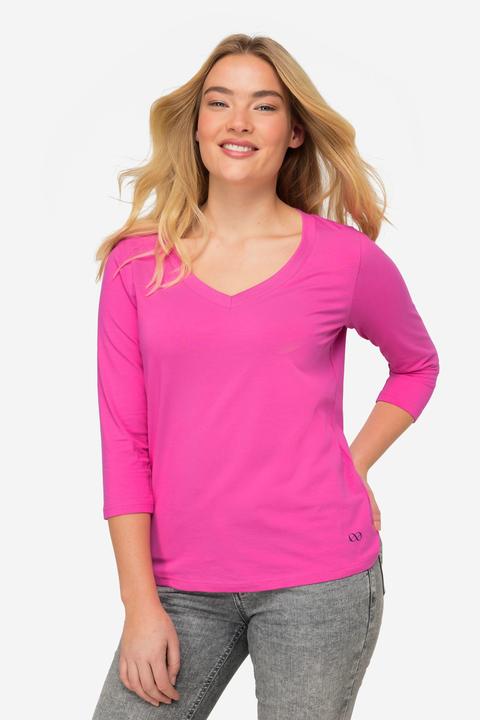 Immagine prodotto Laurasøn Maglia basic con scollo a V, maniche a 3/4 e OEKO-TEX Made in Green (L)