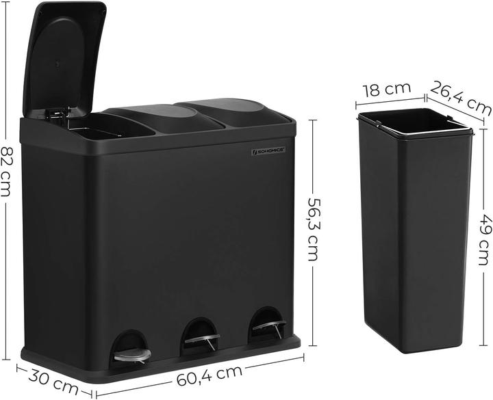 Produktbild Songmics Mülltrennsystem (54 l)