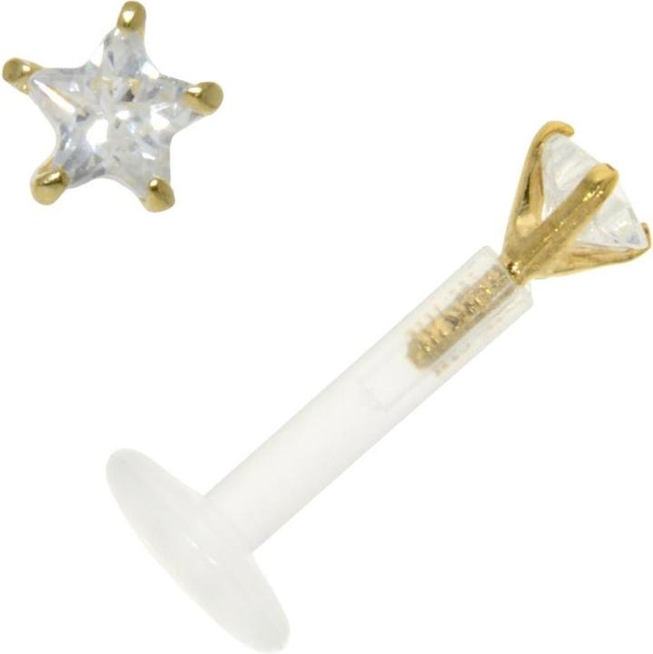 Immagine prodotto Bijouteria Piercing (Zirconia, Oro 18K, Bioplastica)