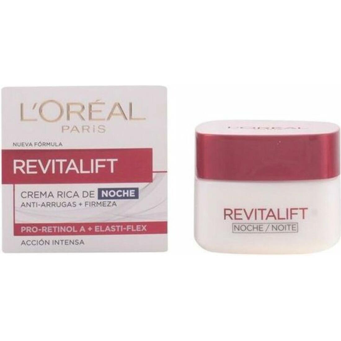 L'Oréal Paris, Gezichtscrème, REVITALIFT crema noche anti-arrugas 50 ml (50 ml, Nachtcrème)