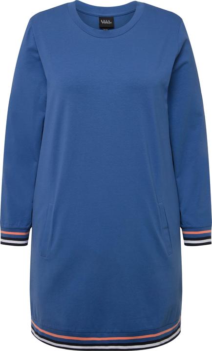 Produktbild Ulla Popken Loungewear-Kleid, Ringelbündchen, Rundhals, Langarm (50, 52)