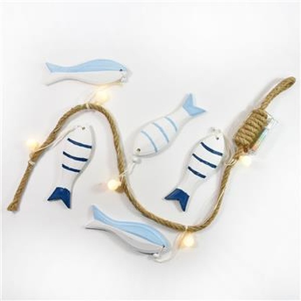 Immagine prodotto Kögler Ghirlanda di decorazioni marittime con LED e pesci