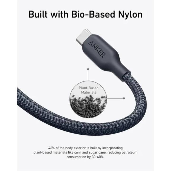 Immagine prodotto Anker - 544 USB-C zu USB-C - 240W - 0.9M - BioBraided - Schwarz (0.90 m, 240 W)