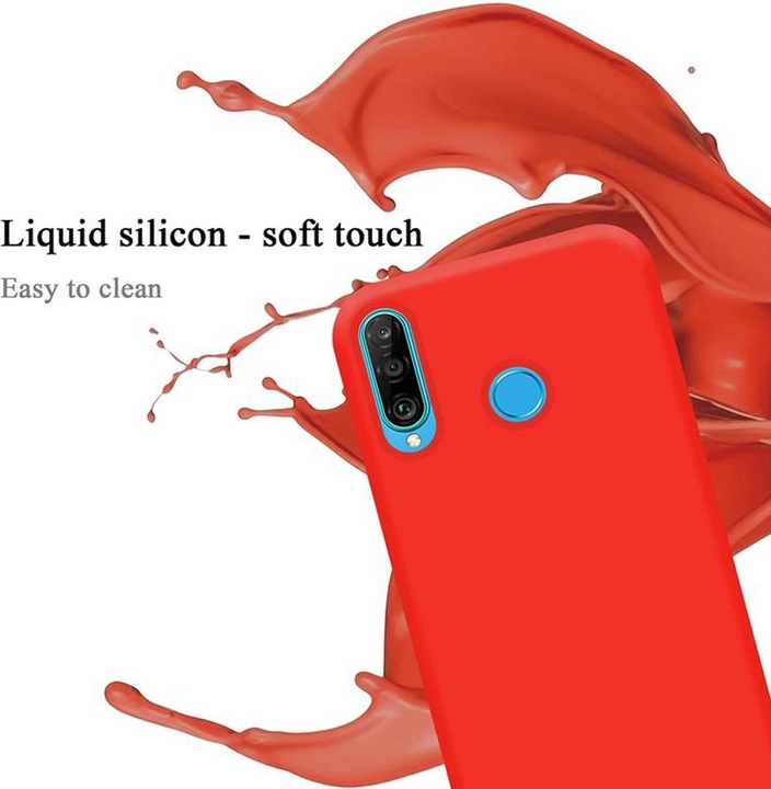 Actual product image Cadorabo TPU Liquid Silicone Case Cover (Huawei P30 Lite)