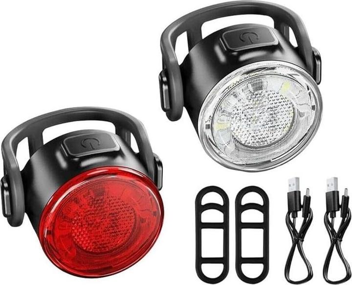 Actual product image Cbx Super Round LED bike light set