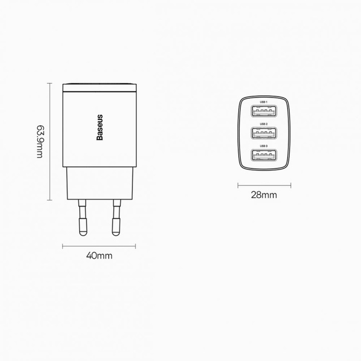 Produktbild Baseus Compact Charger (17 W)