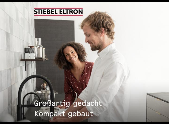 Image du produit Stiebel Eltron DCE 11/13 RC Chauffe-eau électronique compact avec télécommande pour la cuisine, sous évier, VDE