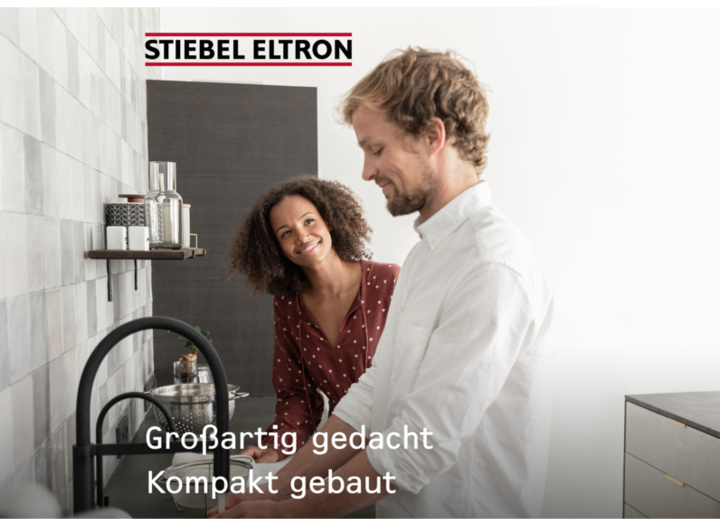 Actual product image Stiebel Eltron DCE 11/13 RC Electronic compact instantaneous water heater with remote control for the kitchen