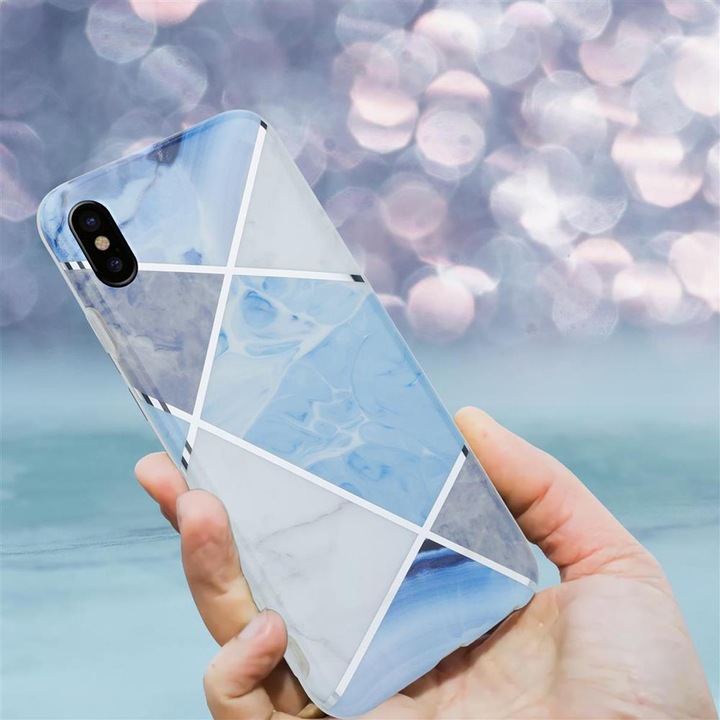 Produktbild Cadorabo IMD TPU Bunter Marmor Cover (Apple iPhone X)