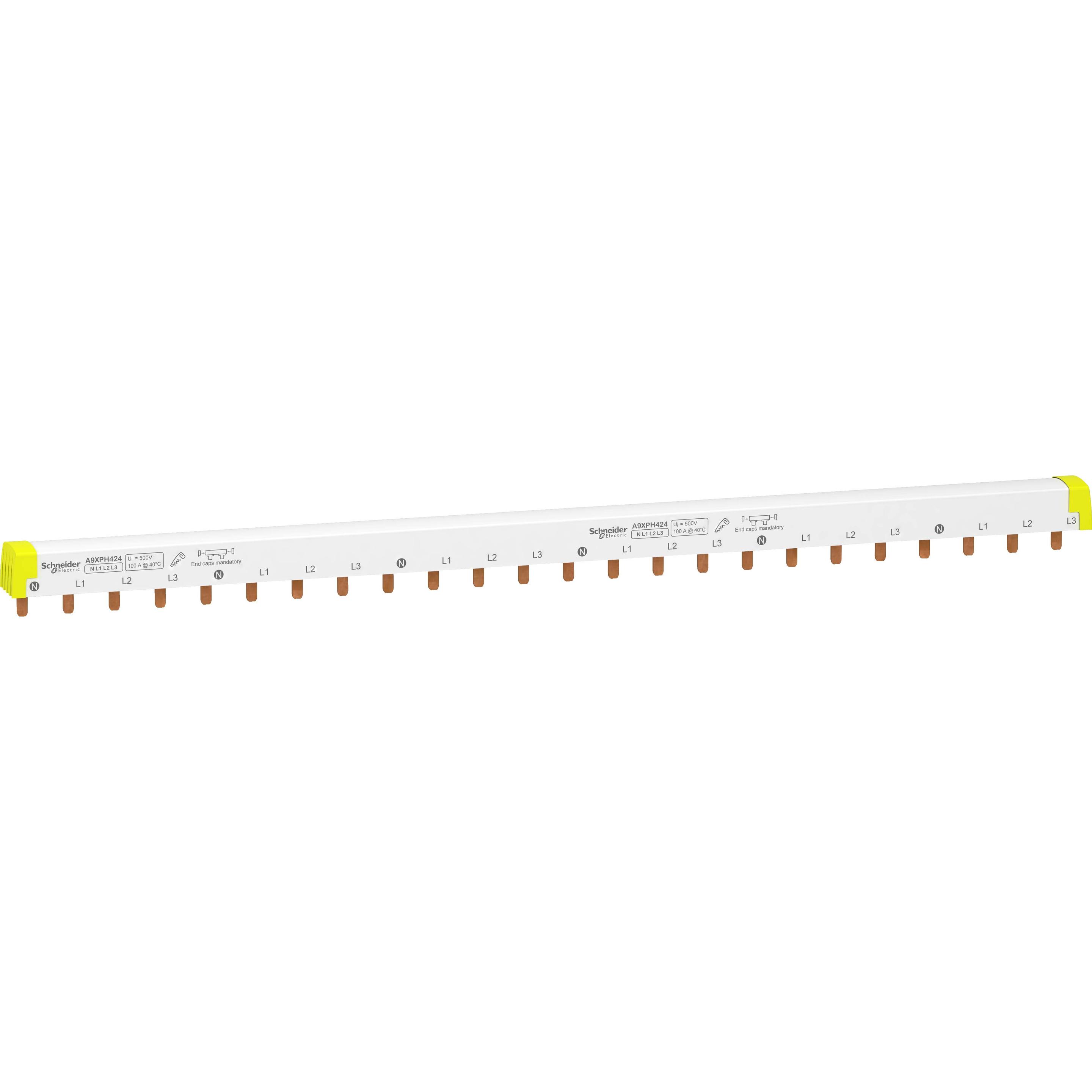 Schneider Electric Sammelschiene Acti9 iC60 Clip, Elektronikkabel + Stecker, Weiss