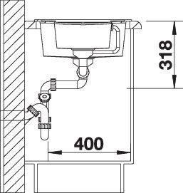 Image du produit Blanco Metra 6 S (Éviers à poser, 50 cm, 100 cm)