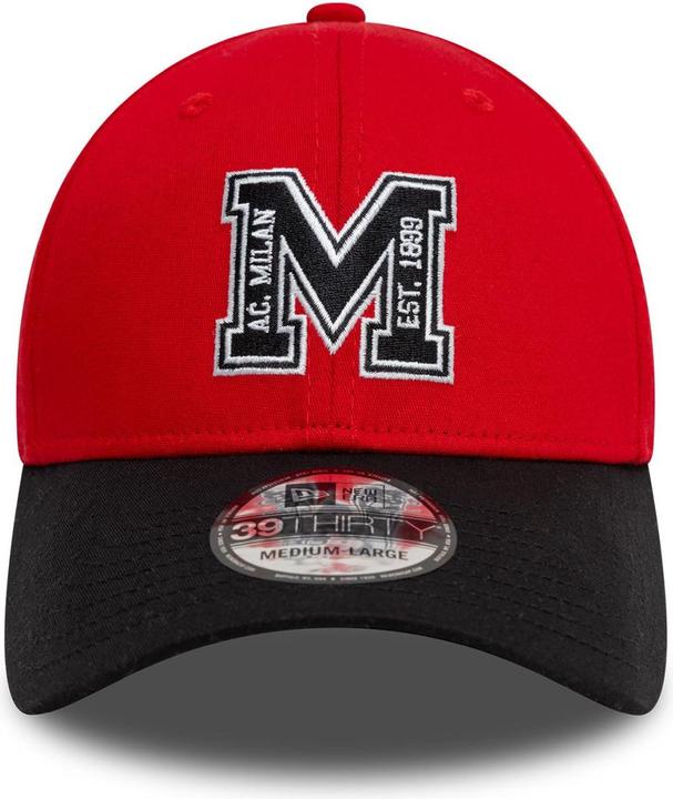 Produktbild New Era 39Thirty Stretch Cap - AC Mailand schwarz - M/L (M/L)