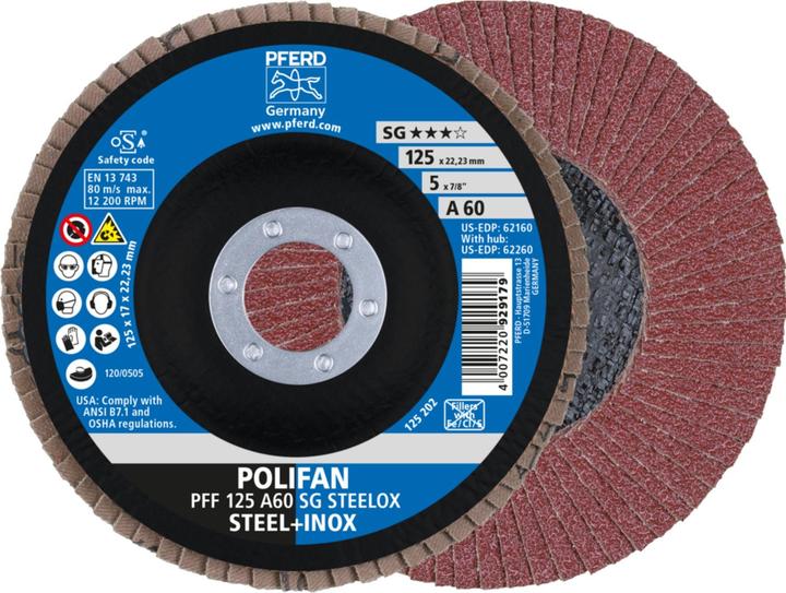 Produktbild Pferd POLIFANFächerscheibe PFF60 SG STEELOX (60)
