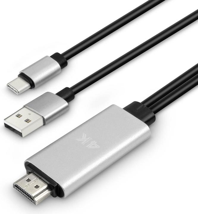 4smarts USB A| USB Typ C — HDMI (Typ A) (1.80 m, HDMI, 1.4)