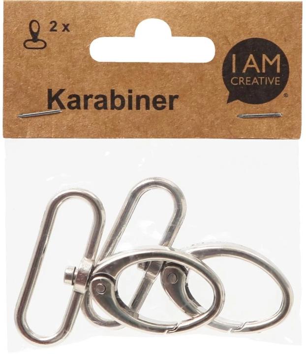 Actual product image Lalana Pendant with carabiner 50 x 45 mm, 2 pieces