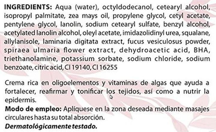 Valeurs nutritives et ingrédients algologie Cache-cernes et correcteurs 13344g