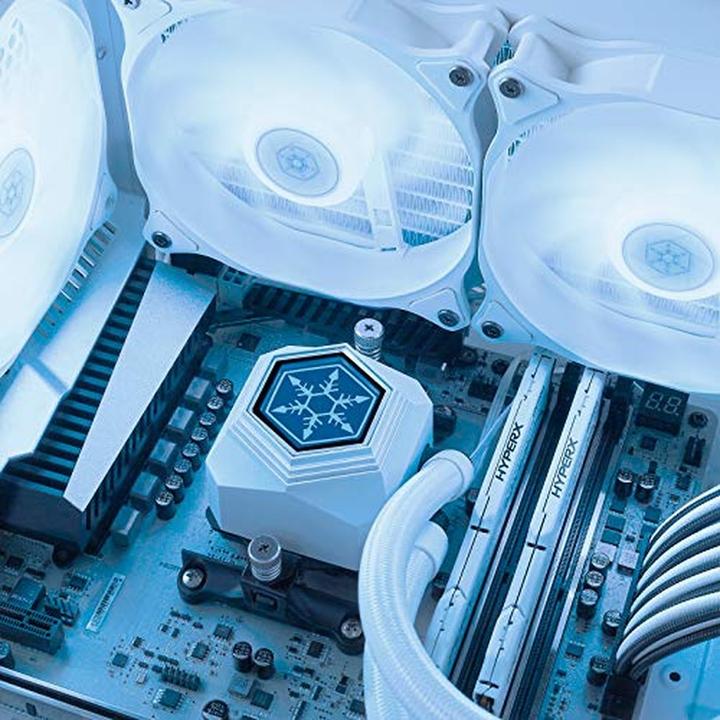 Actual product image Silverstone Permafrost PF240W-ARGB, V2 complete water cooling system