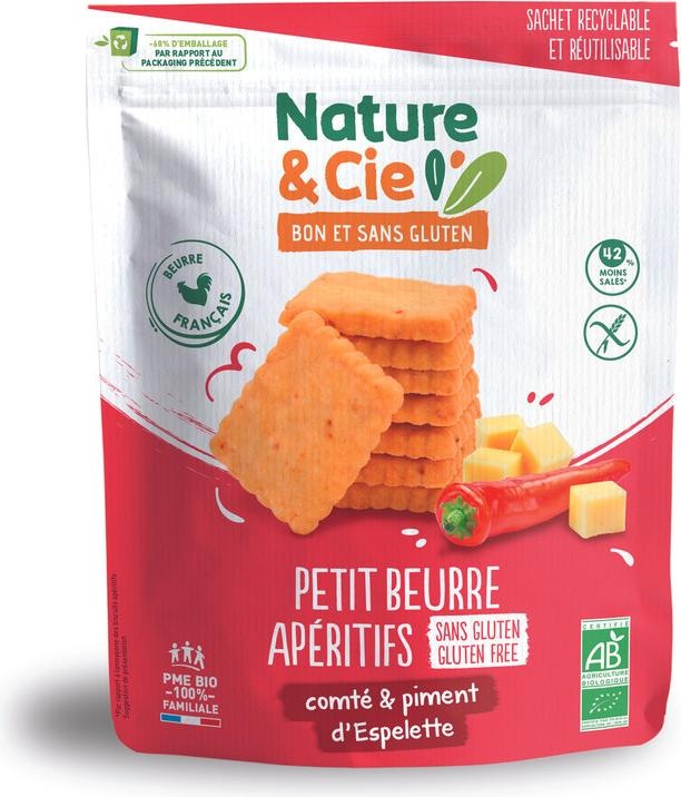 Produktbild Nature et Cie Aperitif-Butterkeks Comté-Piment d'espelette (1 Stk., 80 g)