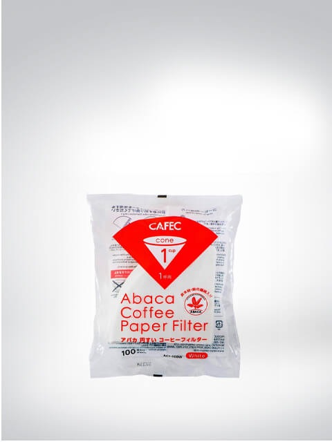 Image du produit CAFEC Papier filtre Abaca Cup 1, 100 pièces