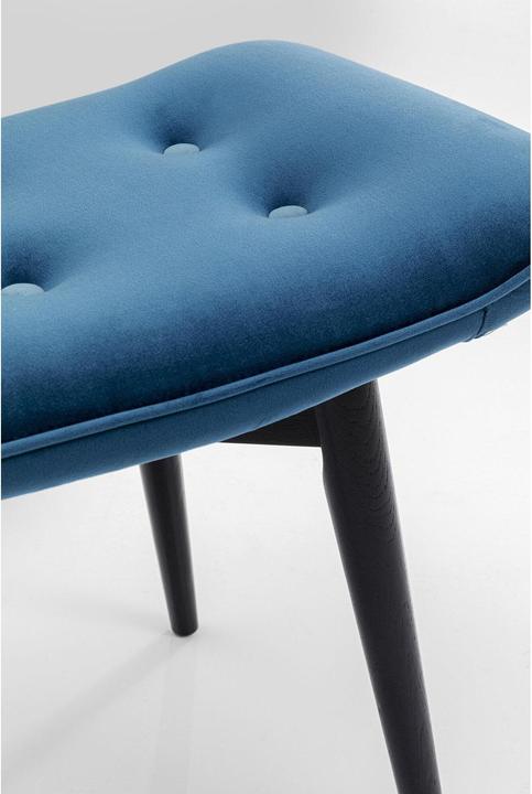 Immagine prodotto Kare Design Sgabello Nero Vicky Velluto Benzina 46x59cm (59 cm)