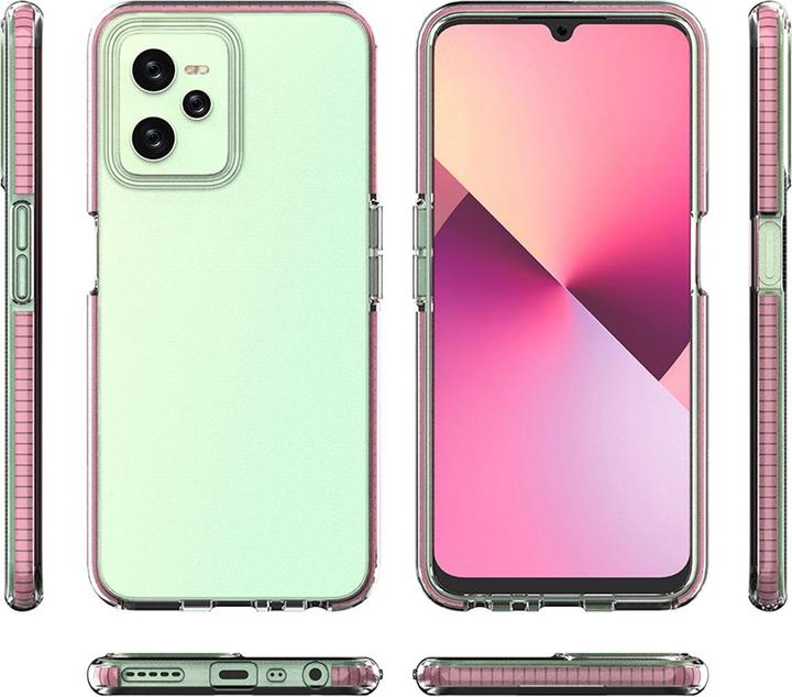 Produktbild Hurtel Spring Case Hülle für Realme C35 Silikonhülle mit Rahmen schwarz (Realme C35)