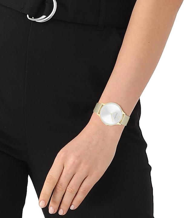 Actual product image Calvin Klein Timeless Mesh Damenuhr 25200003 + BOX (Analogue wristwatch, 38 mm)