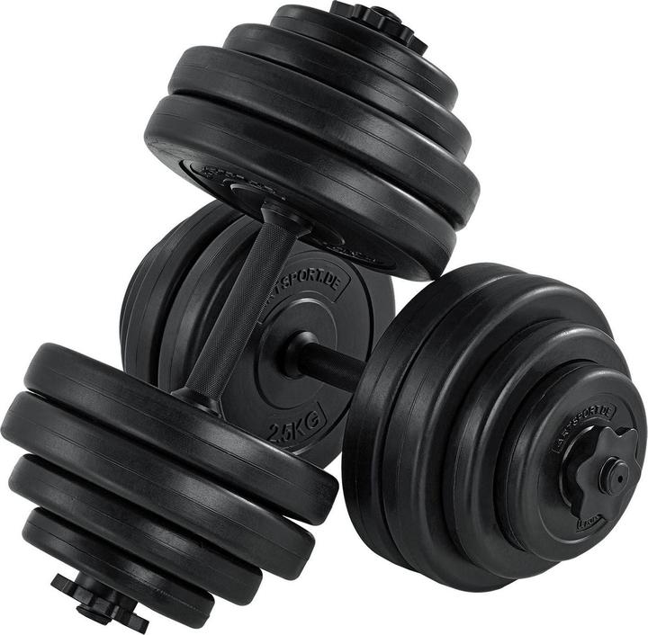 Juskys Hantelset - 30 kg (4 x 0.75 kg, 4 x 1.25 kg, 8 x 2.5 kg)