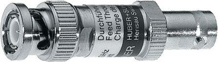 Huber & Suhner Feed-through termination BNC, BNC, brass, plug/socket, straight, 50Ohm